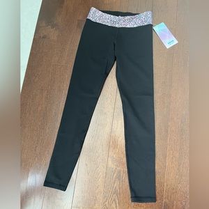 Ivivva by Lululemon Rhythmic Tight Reversible Leggings size 14. black NWT
